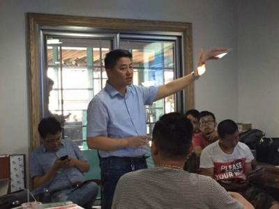 艺彩PA视讯在线官网瓷砖粘结剂走进鹏宇设计