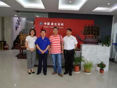 迈步战略合作：浙江亚厦装饰考察PA视讯在线官网工业园